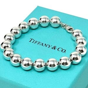 lAuthentic Tiffany & Co. Ball Beaded 10mm Bracelet.